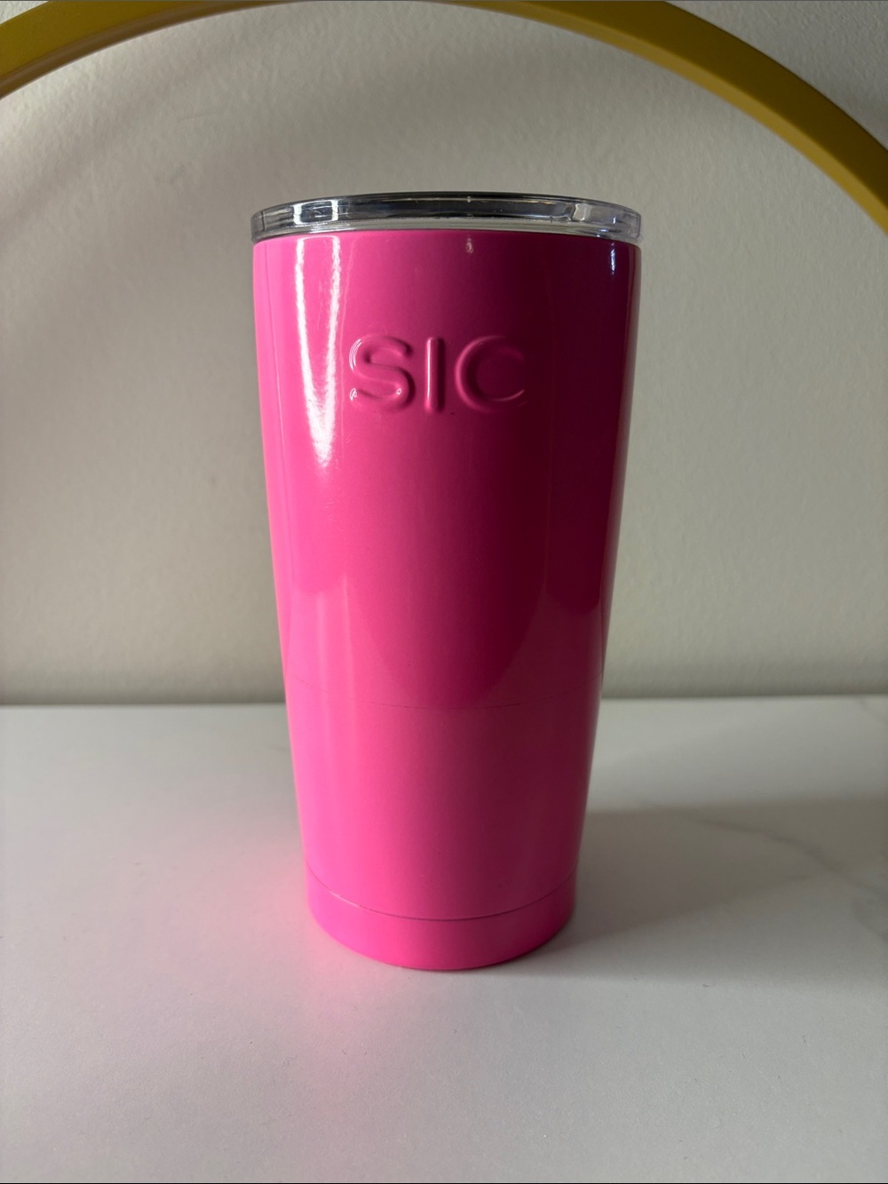 Hot Pink Insulated Tumbler with Lid